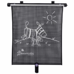 Dreambaby® Autofensterrollo Doppelseitig Bedruckt - Verstellbar, Zebra