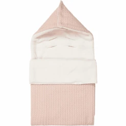 Koeka Fußsack 0+ 3 Punkte Plüsch Oslo Rosa/Kiesel