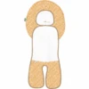 Odenwälder Autositz-Auflage Babycool White Leaves Mustard