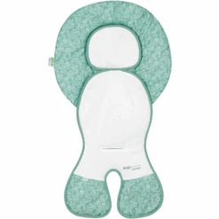 Odenwälder Schalensitz-Auflage Babycool White Leaves Deep Forest