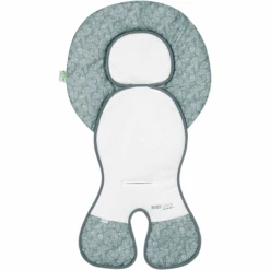 Odenwälder Schalensitz-Auflage Babycool White Leaves Grey